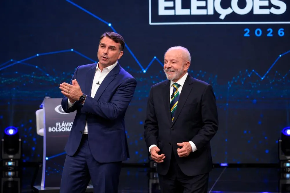Imagem da matéria: Debate entre Flávio e Lula é marcado por embates e pouco espaço para propostas